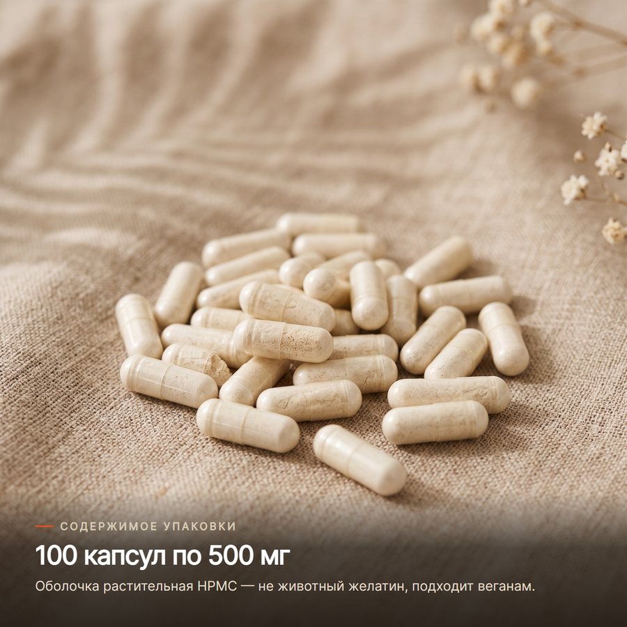 Әскери кордицепс, 100 капсула — В упаковке